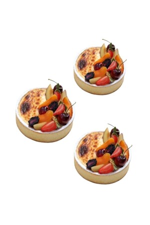 Delikli Tart Kalıbı Yuvarlak-3 Ad-10x2 Cm PASTA0365 - 1