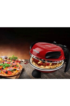 Delizia Pizza Makinesi 3 Pizza Fırını Kırmızı - 3