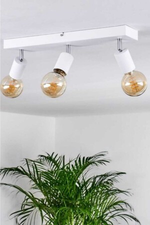 Delta 3-teiliger Deckenleuchter in Weiß/Chrom DLT-BYZ-03 - BSA LIGHTING