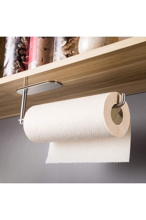 حامل مناشفة ورقية من فولاذ فولاذ غير محصن - حامل مناشفة - لا معطر - لا حفر! - Deltahome