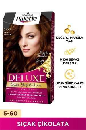 DELUXE HAARFÄRBE 5-60 HEISSE SCHOKOLADE - 1