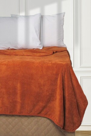 Deluxe Wellsoft Battaniye Kiremit Çift Kişilik 200x220 cm 152-21-002 - 1