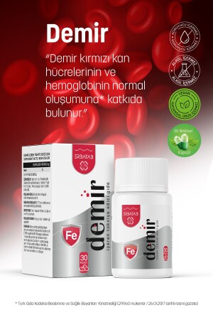 Demir Vitamin 30 Kapsül - 3