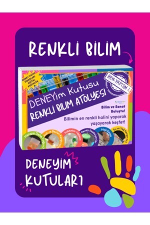 Deneyim Kutusu – Renkli Bilim Atölyesi Deney Seti - Deney Yapılış Videosu Hediyeli RenkliBilimAtölyesiDeneySeti - Eğlenceli Bilim