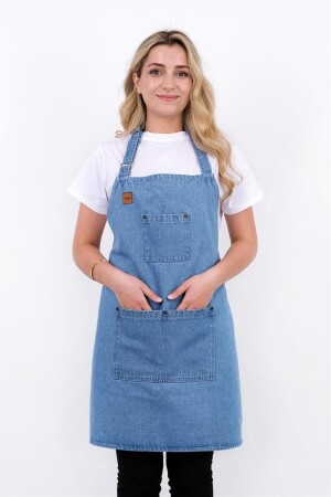 Denim-Küchenschürze mit verstellbaren Trägern AYARASKILIKOTONL - sevilya
