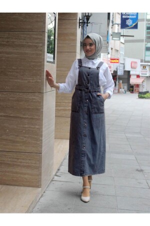 Denim-Salopet 130 cm - 1