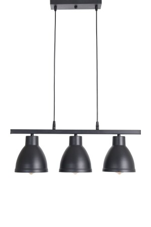 Denis Modern Design Wohnzimmer – Küche – Café, schwarzes Gehäuse, schwarze Farbreihe, 3-teiliger Kronleuchter - 3