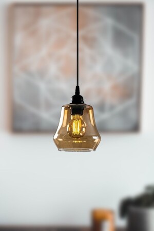 Denzel Special Design Sports Modern Smoked Glass Pendant Lamp Single Hall – Kitchen Kronleuchter bdenzel - 1