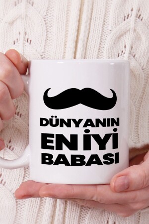 Der beste Papa der Welt geschriebene Tassentasse - Bedruckte Tassentasse - Bedruckte Tasse - Tasse mit Namen MUG-DAD - 1