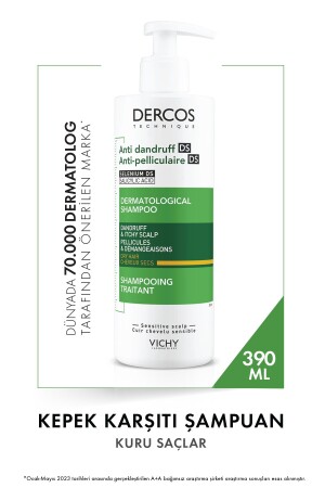 Dercos Anti-Schuppen-Shampoo 390 ml – trockenes Haar - 1