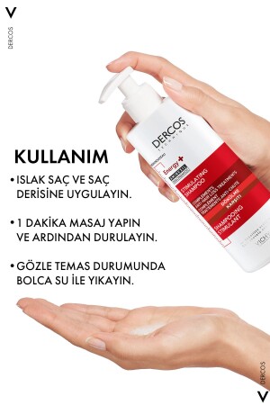 Dercos Energy- Saç Dökülmesi Karşıtı Şampuan - 500 ML Yeniden Dolum Paketi - 7