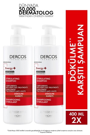 Dercos Saç Dökülmesine Karşı Bakım Şampuanı 400ml X 2 Adet - Vichy