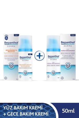 Derma feuchtigkeitsspendende und nährende Gesichtscreme LSF 25 50 ml + intensiv feuchtigkeitsspendende Nachtcreme 50 ml SET. BPTN. 28 - 3