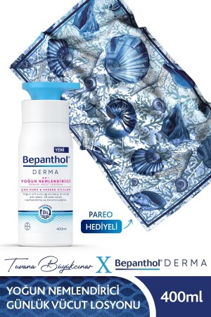 Derma Intensive Moisturizing Lotion 400 ml Tuvana Büyükçınar Designed Shawl Gift SET. BPTN. 099 - 1