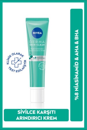 Derma Skin Clear 8 % Niacinamid Nachtpeeling Nachtreinigende Anti-Akne-Creme 40 ml 98756-08200-01 - 3