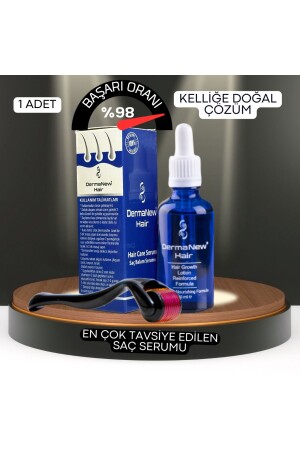 Dermanew Saç Gürleştirici Serum - Saç Losyonu - Saç Çıkartıcı - Saç Bakım Yağı - 1 Adet Roller - 1