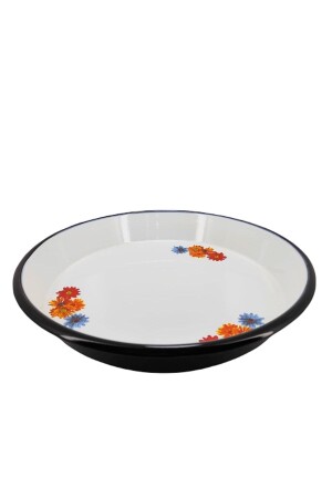 Desenli Tepsi Emaye Yüksek Kenarlı Tepsi Fırın Tepsisi 37cm TYC00569269124 - qussine