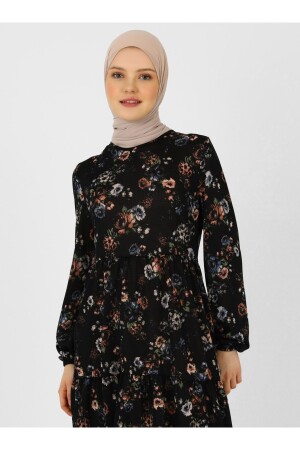 Desenli Tunik - Mavi - 8628088 - 2