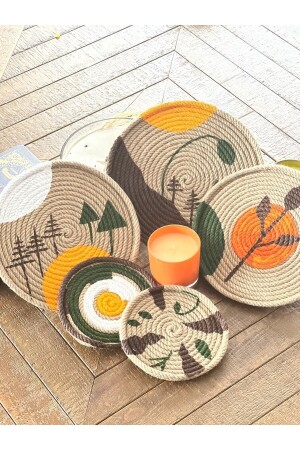 Design Afrikanischer Teller Bohemian 5-teiliges Set 00090 - 2