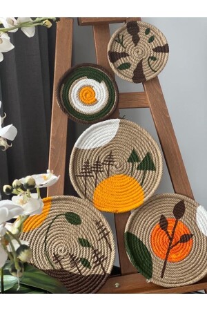 Design Afrikanischer Teller Bohemian 5-teiliges Set 00090 - 5