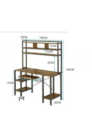 Design-Computer und Schreibtisch mit Monitorablage - 8