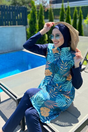 Design Vollständig bedeckter Hijab-Badeanzug R024 Çeşme REMSA-R024-K. LAC - 1