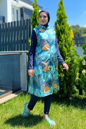 Design Vollständig bedeckter Hijab-Badeanzug R024 Çeşme REMSA-R024-K. LAC - 2