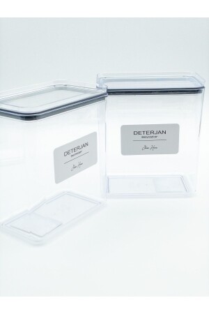 Deterjan Kavanozu-kutusu(beyazlar)-deterjan Kavanozu-kutusu(renkliler) 2600ml jesse000613 - jesse home