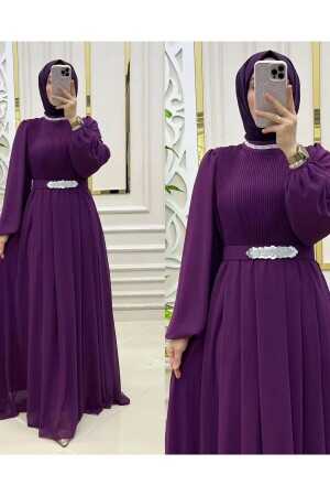 Diamant-Hijab-Abendkleid - 1