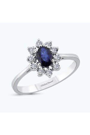 Diamant-Saphir-Ring - 1