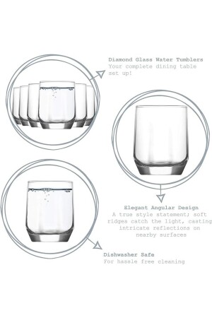 Diamant-Set mit 6 Wassergläsern LV-DIA05F - 3