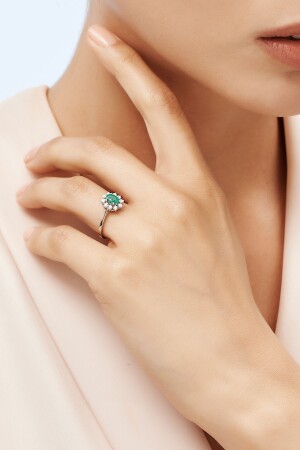 Diamant-Smaragd-Ring - 1