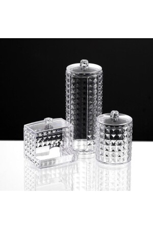 Diamond 3 Lü Çok Amaçlı Makyaj Organizer Set Ck1041 - 2