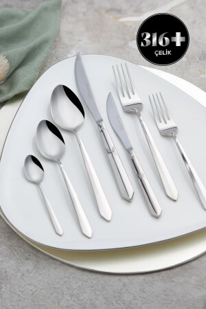 Diamond Elegance 316 Çelik 84 Parça 12 Kişilik Çatal Kaşık Bıçak Takımı 153.03.08.2071 - Karaca