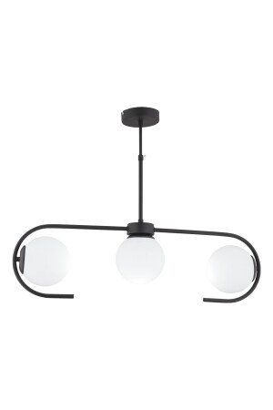 Diaspor 3-teilige schwarze moderne Pendelleuchte für junges Zimmer, Schlafzimmer, Retro-Wohnzimmer, Kronleuchter 3948-03-BL - 5