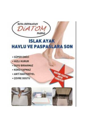 Diatom Sihirli Banyo Paspası-kırık Beyaz ST00212 - 6