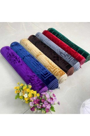 Dicker, weicher Plüsch-Gebetsteppich mit rutschfester Unterseite in Farbe - Sotag