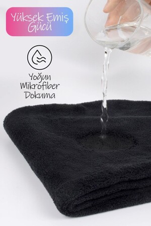 Dickes Mikrofaser-Haarhandtuch, Strand, Meer, Pool, Kappe, Trocknen, Bad, Haartrocknen, Kopftuch, Creme - 3