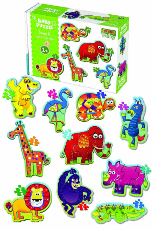 Die ersten Tiere meines Babys Puzzle-Set mit 4 Diy-Toy-Babypuzzles - 5