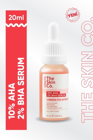 Die Skin Co.10 % Aha 2 % Bha Skin Tone Evening & Pore Firming Peeling Serum 20 ml 8682644280455 - 1