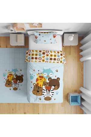 Digital bedrucktes Einzelbettbezug-Set für Kinderzimmer ohne Laken, 160 x 220 cm, Modell 0172 i00172029000 - 1