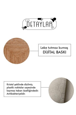 Dijital Kaymaz Yıkanabilir Bathroom Banyo Bath Banyo Halısı Banyo Paspası Yuvarlak - 4