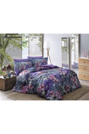 Dijital Saten Yorgan Seti King Size Daphne - Taç