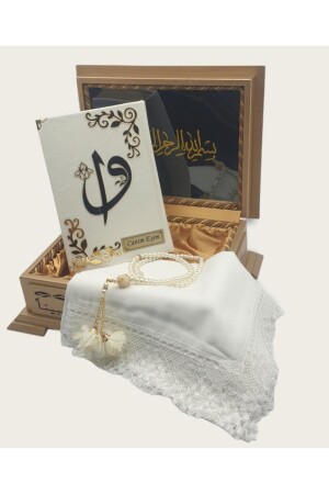 Dini Hediye Gold Sandıklı Hafız Boy Kur'an-ı Kerim Seti (beyaz) - Hayrat Neşriyat