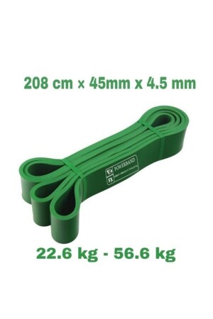 Direnç Lastiği Direnç Bandı Ve Egzersiz Bandı Yeşil Heavy Sert - 2