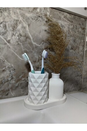 Diş fırçalığı, Vazo, Tabak seti, Banyo seti Dekoratif ürün ROLLOR904 - 6