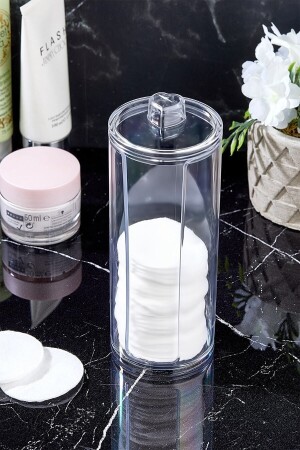 Disk Pamukluk Organizeri Makyaj Pamuk Kutusu - Kabak Home