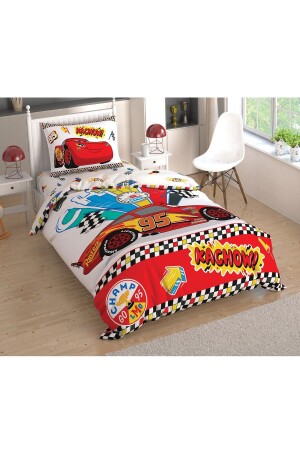 Disney Cars Kachow Pamuk Lisanslı Nevresim Takımı 8682475055420 - 3