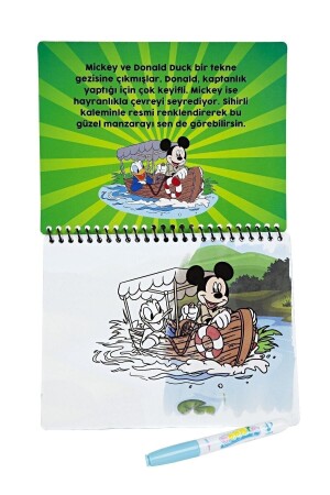 Disney Mickey Mouse Lisanslı Sihirli Boyama Kitabı Özel Sulu Kalem Ile Water Painting - 2