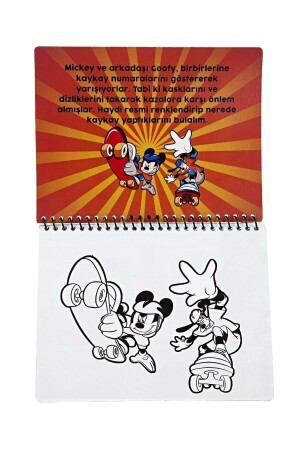 Disney Mickey Mouse Lisanslı Sihirli Boyama Kitabı Özel Sulu Kalem Ile Water Painting - 3